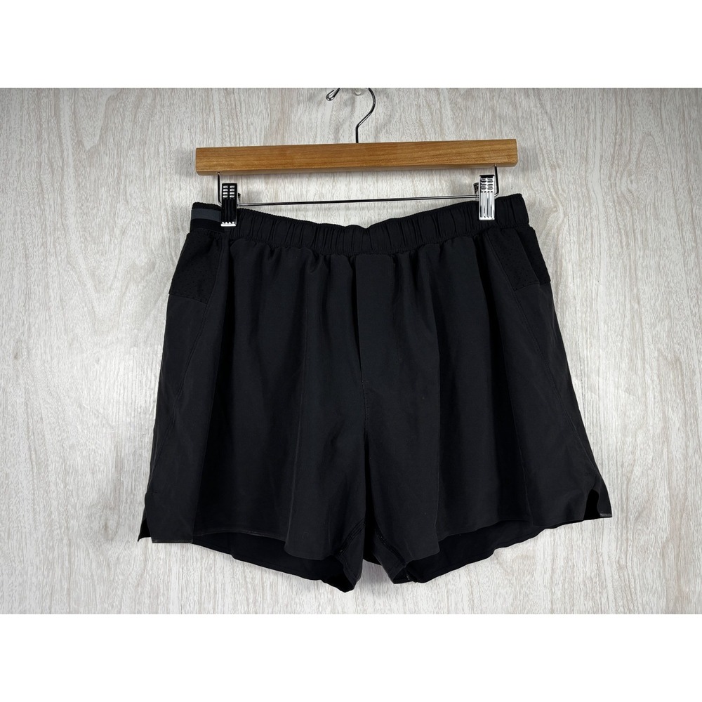 Lululemon Surge Short 3" Mens M Lined Black Elite Running Shorts LM7AB4S